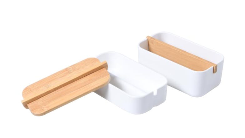 TAKARA "Takae" Modern Vanity Storage Set 2pcs. - White