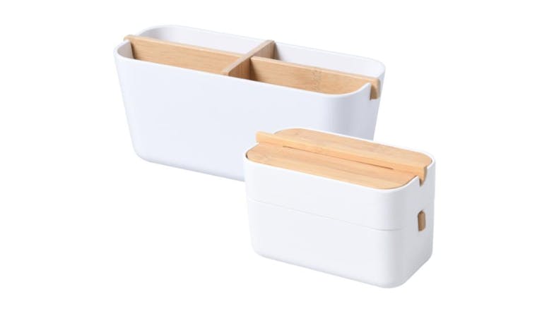 TAKARA "Takae" Modern Vanity Storage Set 2pcs. - White