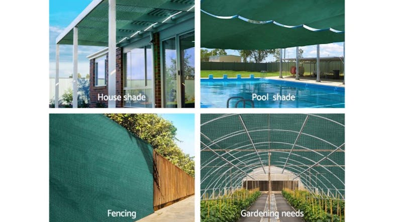 Instahut HPDE Garden Shade Cloth 30% Shade Block 1.83 x 10m - Green