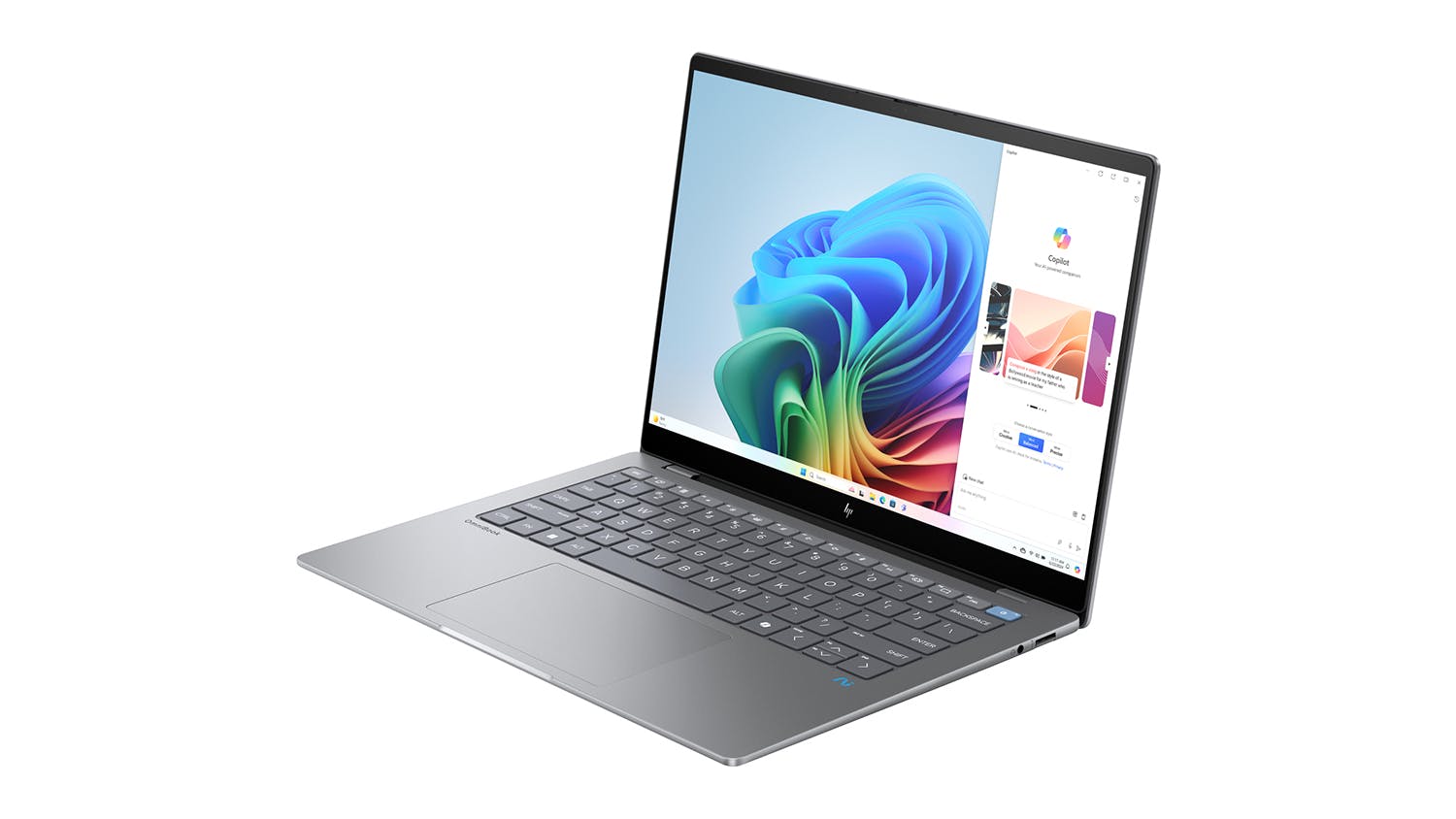 HP OmniBook X 14" Laptop - Snapdragon X Elite 16GB-RAM 1TB-SSD Next Gen AI Copilot Plus PC - Meteor Silver