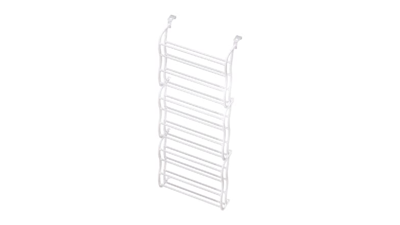 Artiss 12 Tier 24 Pair Door-Mounted Shoe Rack - White