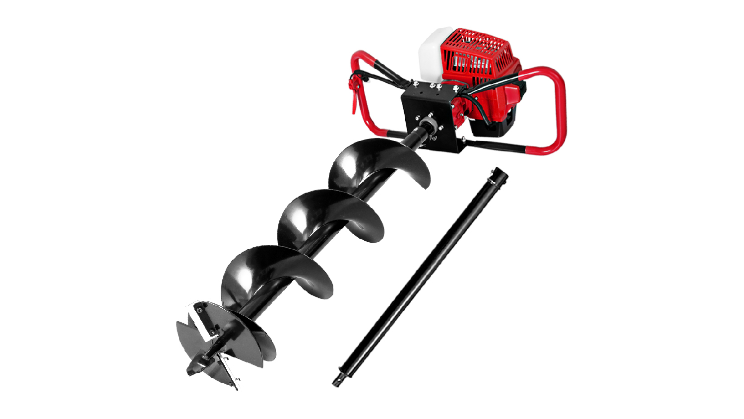 Giantz Post Hole Auger 80cc - Red/Black