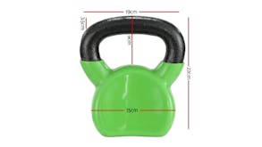 Everfit Cast Iron Kettlebell with Neoprene Covering 8kgs - Green