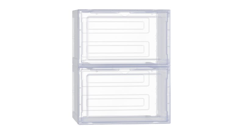 Artiss Transparent Side Display Shoe Box 2pcs.