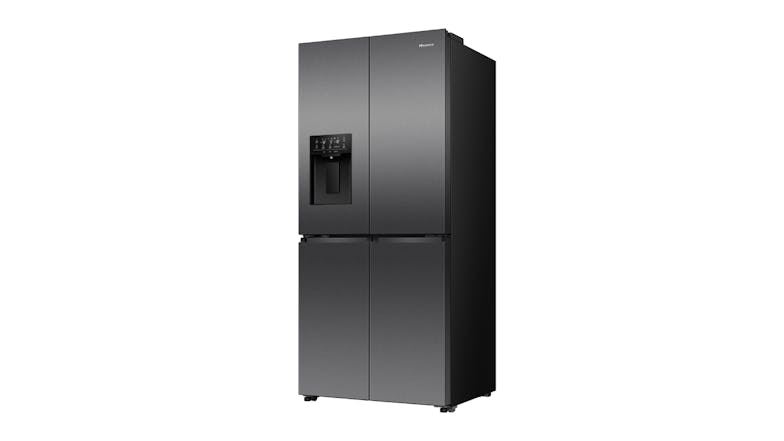 Hisense 483L Quad Door Fridge Freezer with Ice & Water Dispenser - Dark Steel (HRCD483TBW)