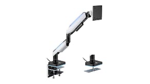 Konic Heavy Duty Gaming Single Arm Monitor Mount with Cable Management, Gamer RGB Lights