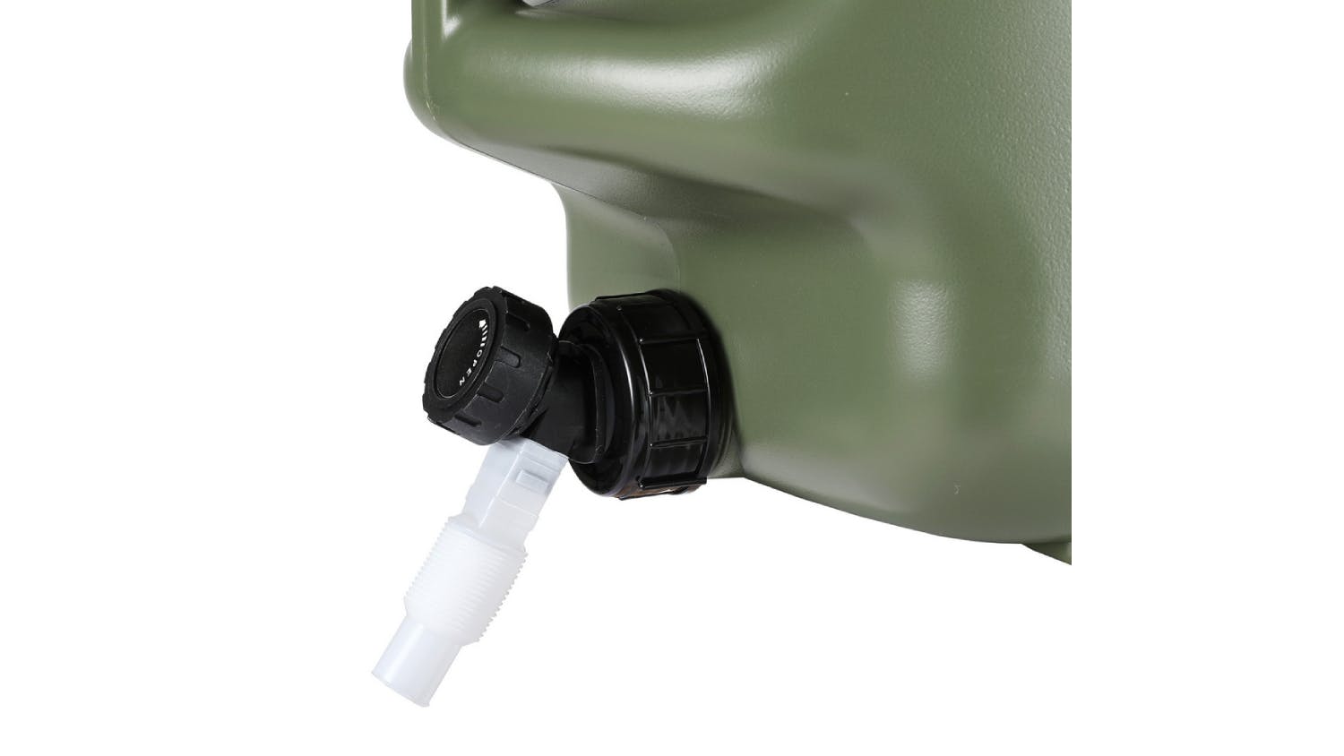 Weisshorn Sturdy Outdoor Water Cannister 25L with Spigot, Cleaning Brush - Camo Green