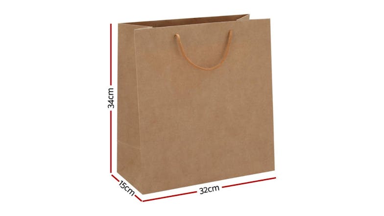 New Aim Paper Gift Bags 32 x 34 15cm 50pcs. - Brown