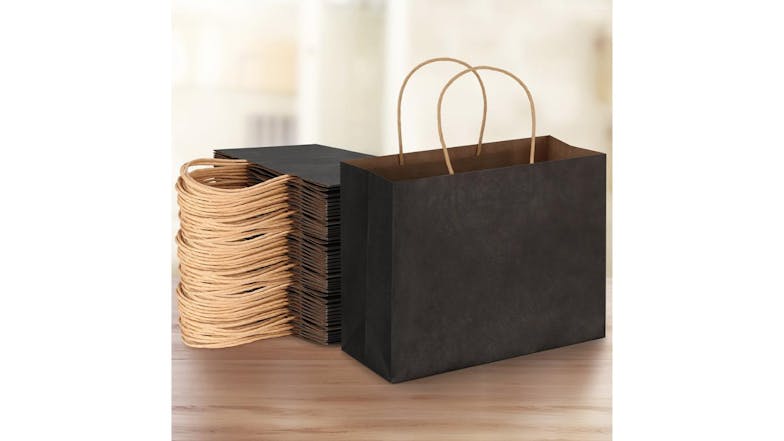 New Aim Paper Gift Bags 50pcs. 27 x 21 x 11cm 50pcs. - Black