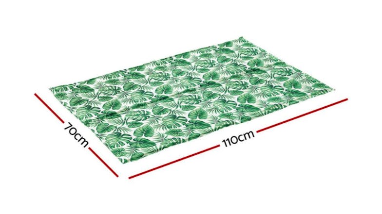 i.Pet Pet Cooling Mat Large 70 x 110cm - Subtropical Green