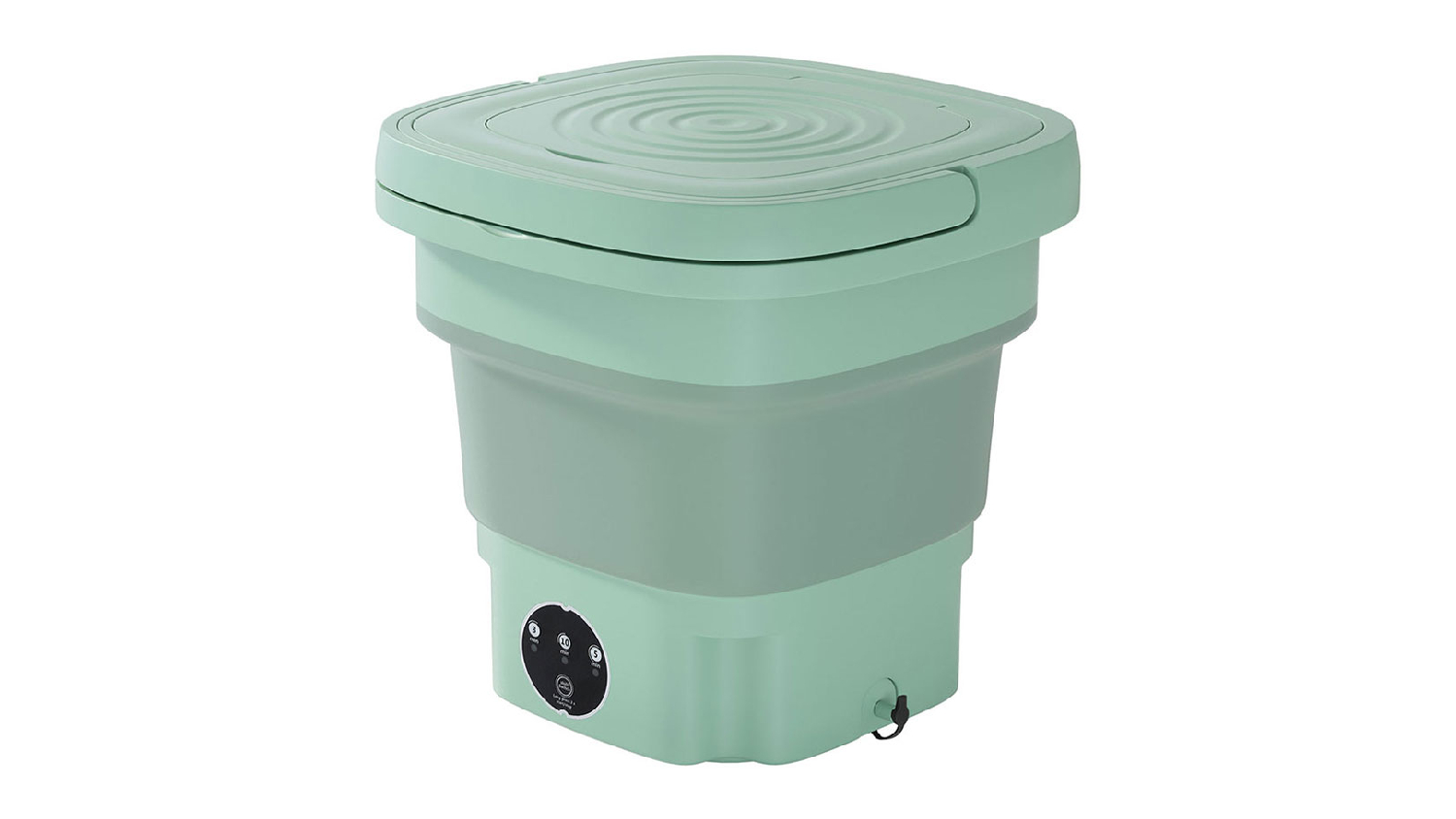 Devanti 1.4kg 2 Program Folding Portable Washing Machine 8L 30 x 30 x 28cm - Green