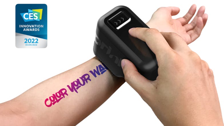 Prinker M Handheld Temporary Tattoo Consumable Pack with Inks, Skin Primer - Full  Colour