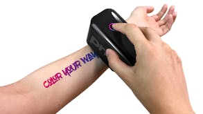 rinker S Handheld Temporary Tattoo Consumable Pack with Inks, Skin Primer - Full Colour