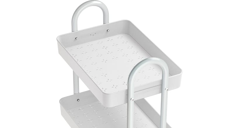 Artiss Modern Metal 3-Tier Storage Trolley - White