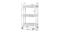 Artiss Modern Metal 3-Tier Storage Trolley - White