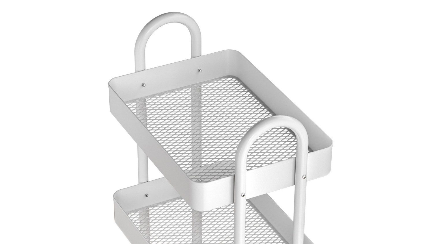Artiss Modern Metal 4-Tier Storage Trolley - Whit