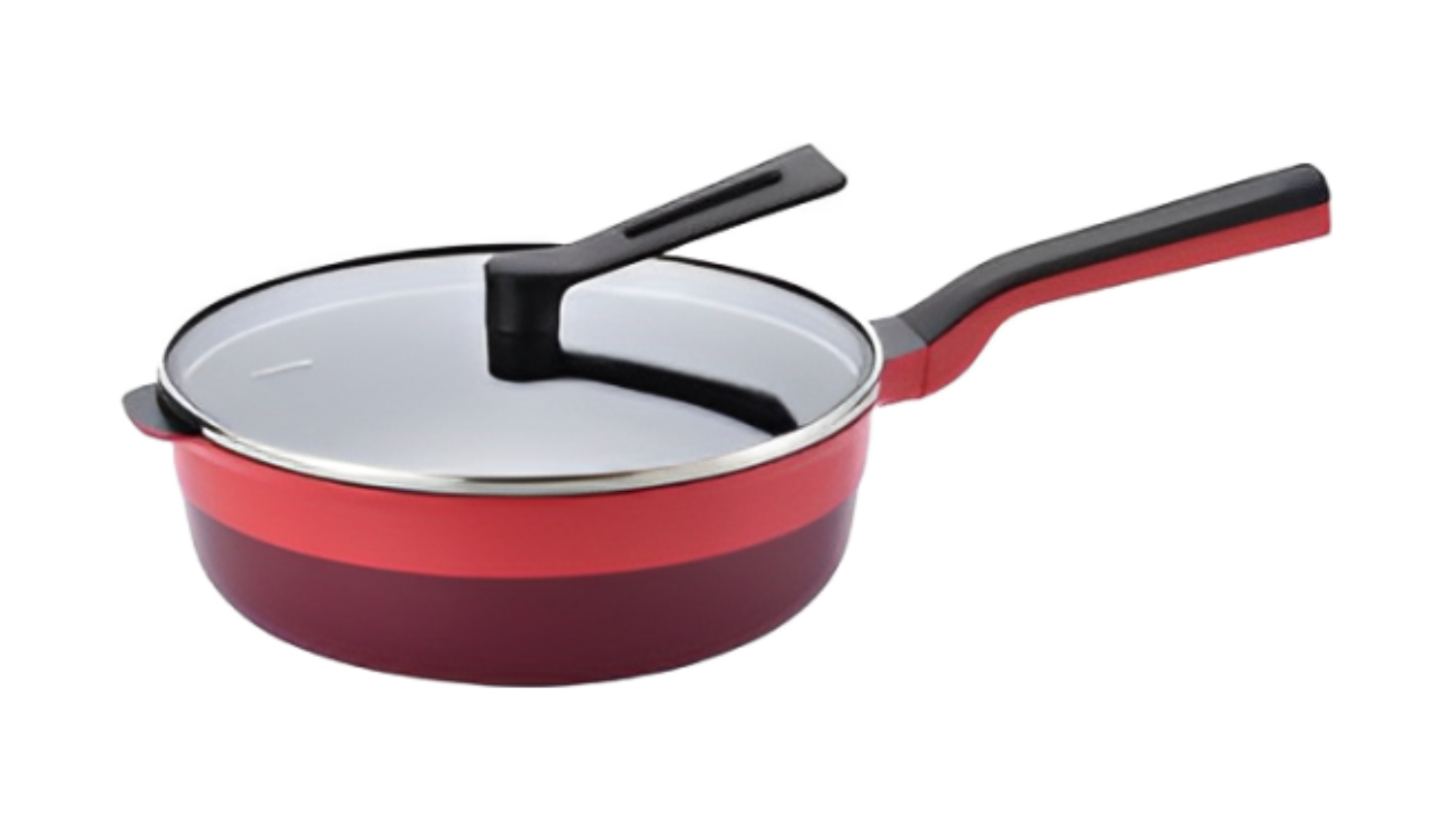 Remypan PLUS Non-Stick Multipurpose Pan with Lid 48cm - Red/Maroon
