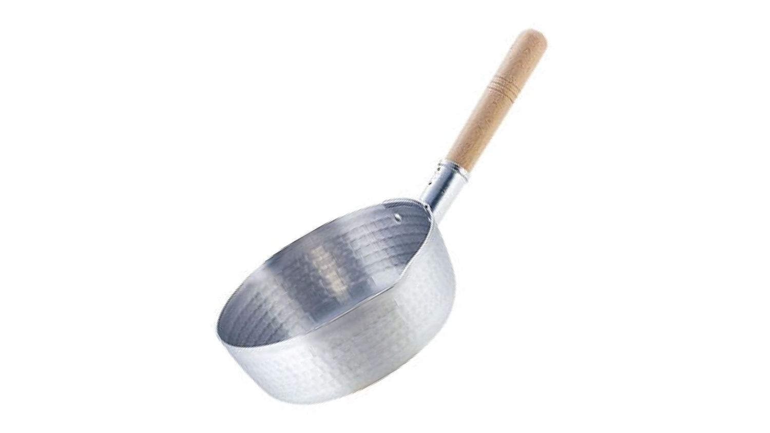 Koinu "Yukihira" Aluminium Saucepan with Wooden Handle, Pouring Lip 21cm