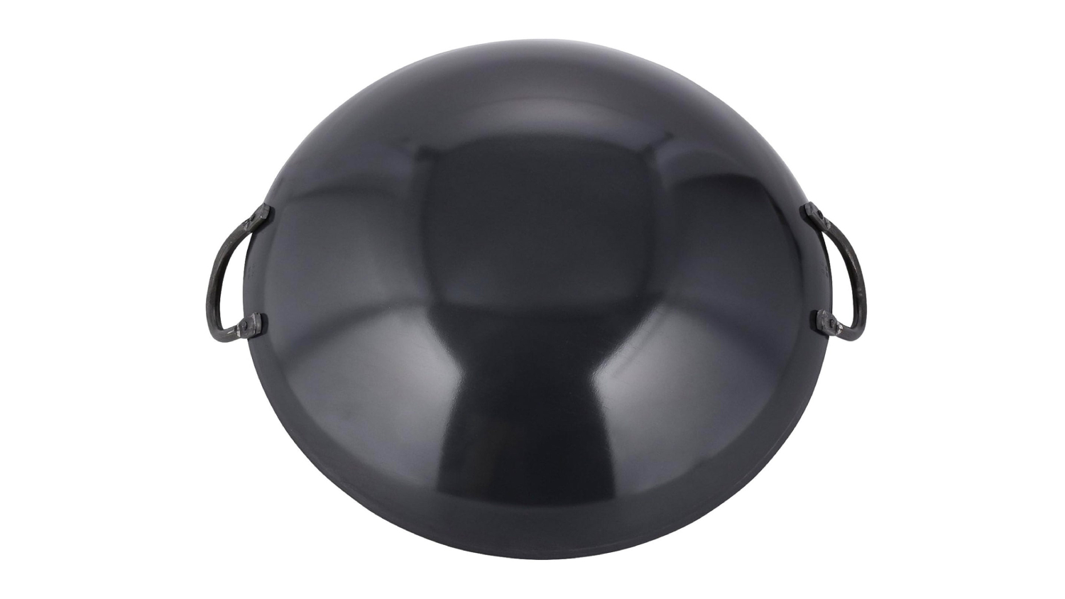 Wahei Freiz Ajido Black Steel Iron Wok 33cm