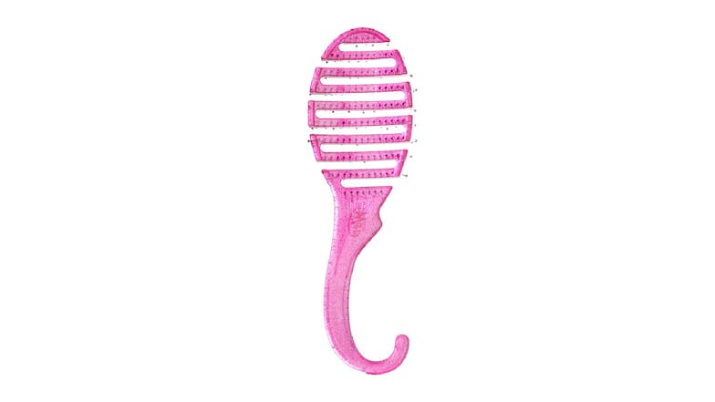 Wet Brush Shower Detangler - # Pink Glitter - 1pc