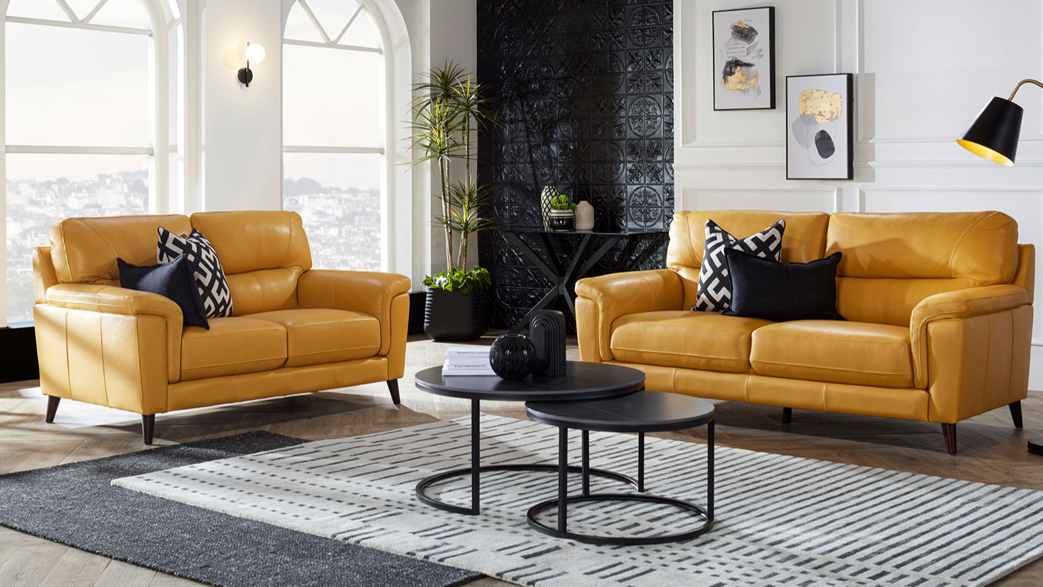 Braxton 3 Seater Leather Sofa