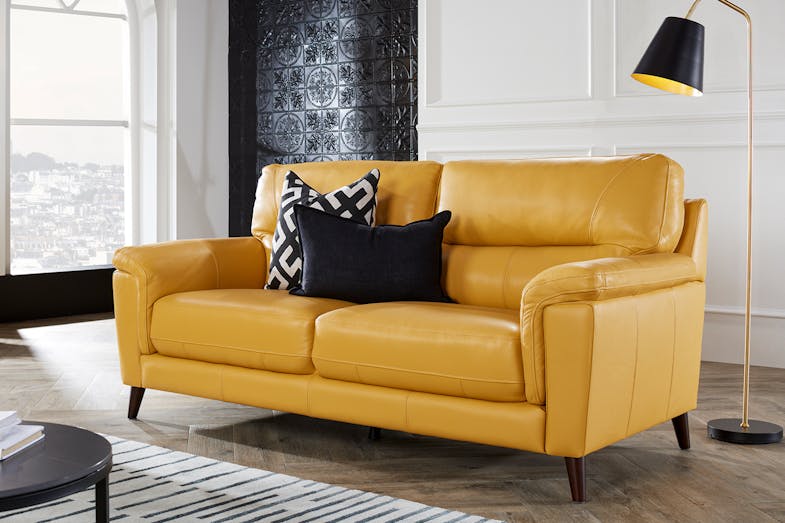 Braxton 3 Seater Leather Sofa