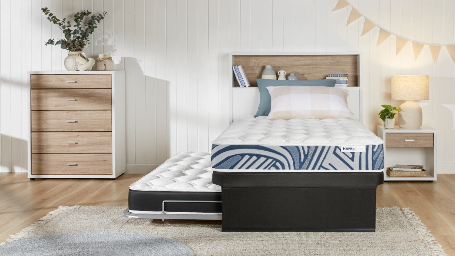 Dream King Single Trundler Bed By SleepMaker