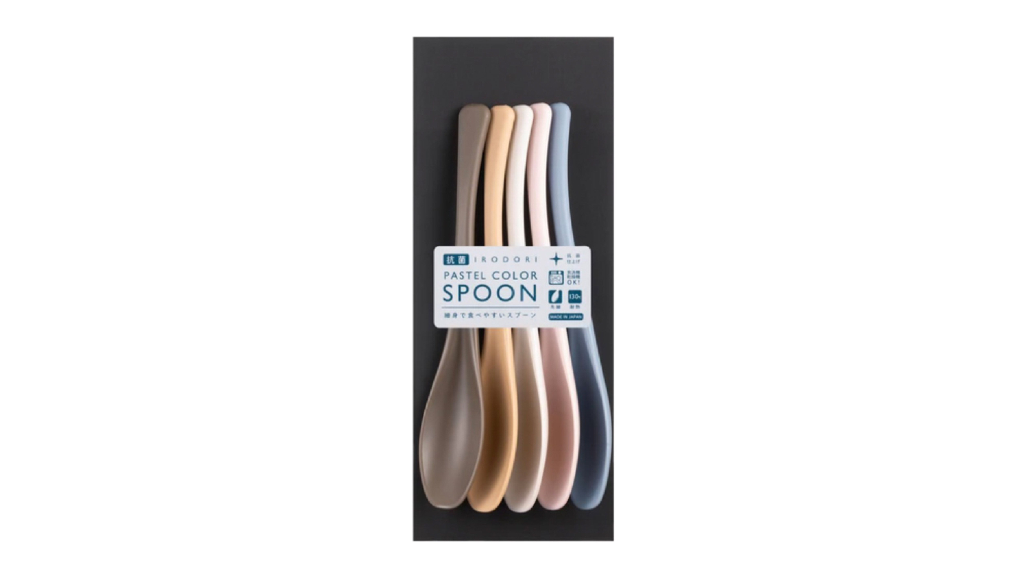 Sunlife Antibacterial Lunch Spoons 5pcs. - Pastel Variety