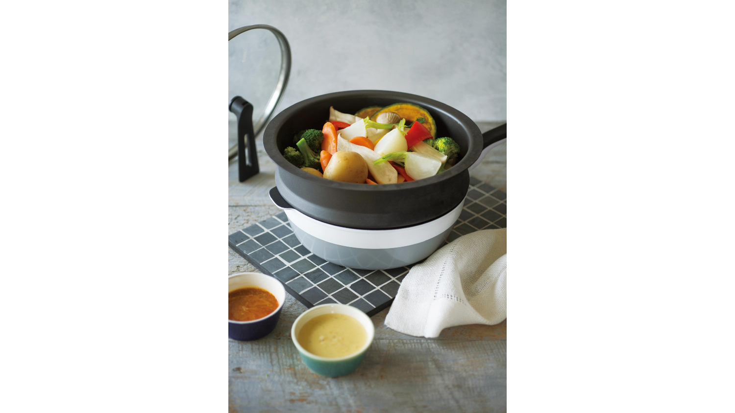 Remypan PLUS Silicone Steamer Basket - Black