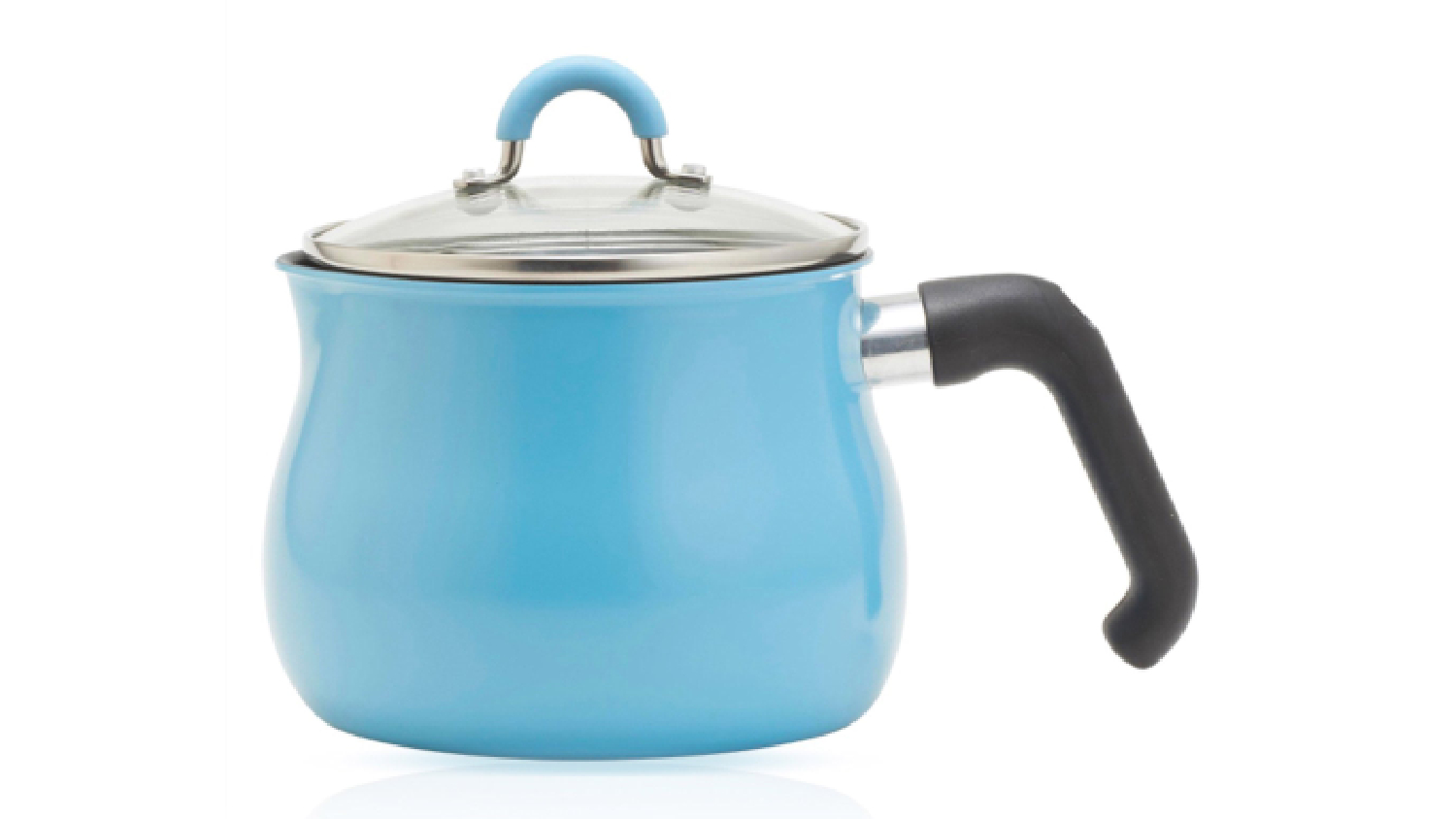 ToMay Induction Compatable Multi-Purpose Cooking Pot with Lid, Handle 2.2L - Light Blue