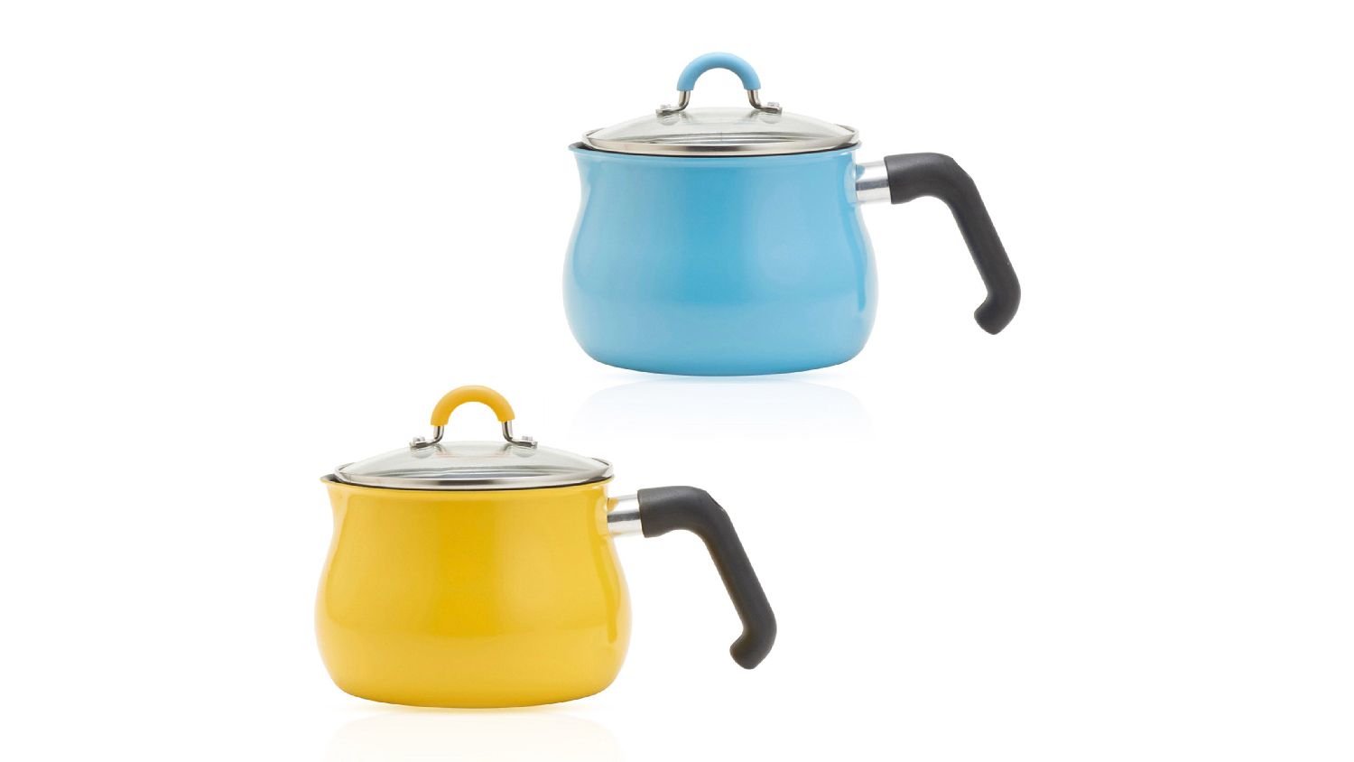 ToMay Induction Compatable Multi-Purpose Cooking Pot with Lid, Handle 2.2L - Light Blue