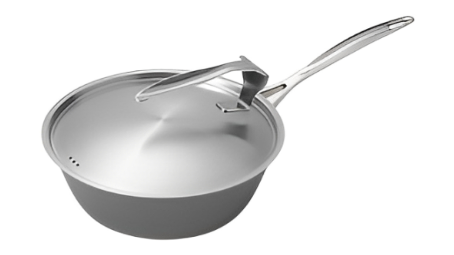 Kurotsuchi Non-stick Iron Deep Pan with Lid, Handle 24cm