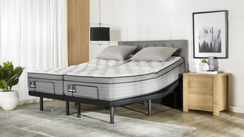 King Koil Conforma Deluxe II Soft Split Super King Mattress with Virtue Adjustable Base by A.H Beard