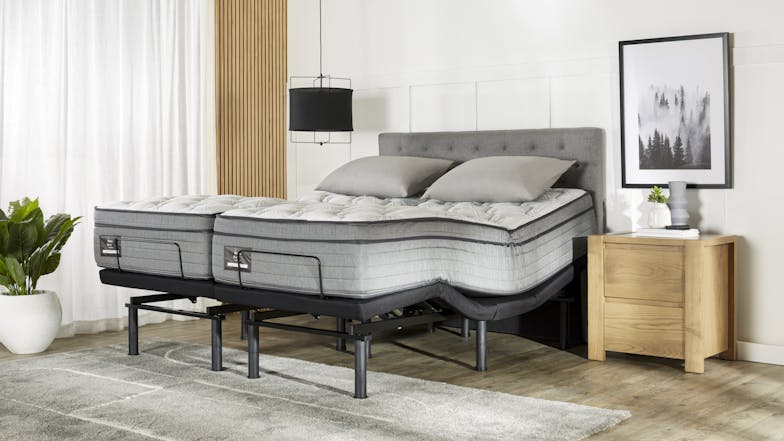 King Koil Conforma Deluxe II Soft Split Super King Mattress with Virtue Adjustable Base by A.H Beard