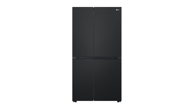 LG 655L Side-by-Side Fridge Freezer - Matte Black (GS-B600MBL)