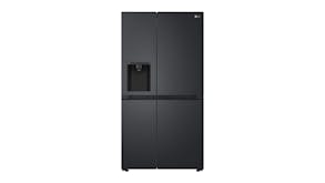 LG 635L Side-by-Side Fridge Freezer with Ice & Water - Matte Black (GS-L600MBL)