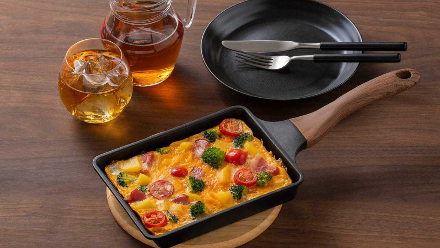 N Tone Induction Compatable Non-Stick Tamagoyaki Pan 14 x 19cm