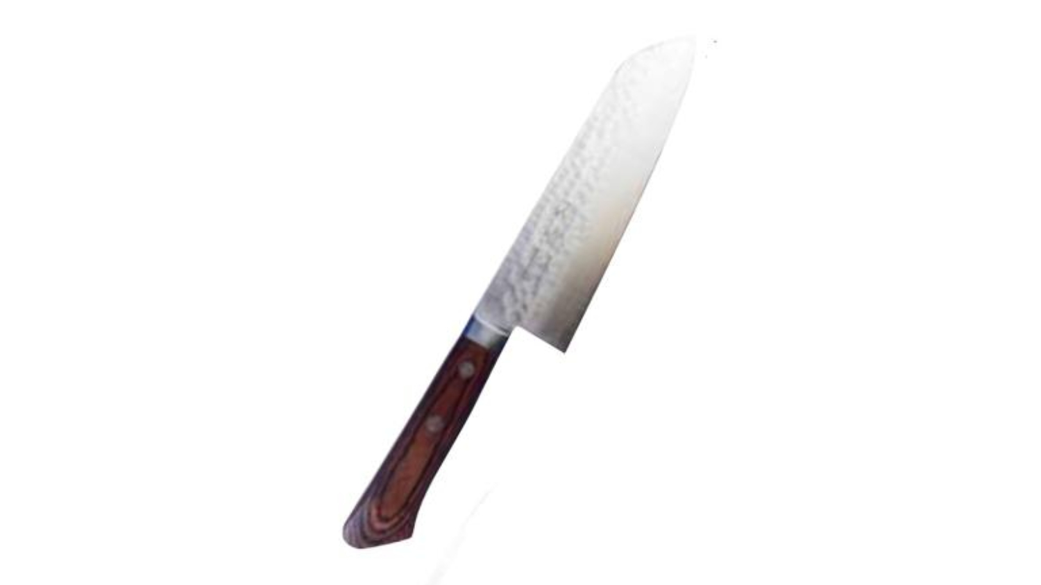 Toshu Giken Tsuchime Hammered Santoku Chef's Knife 16.5cm