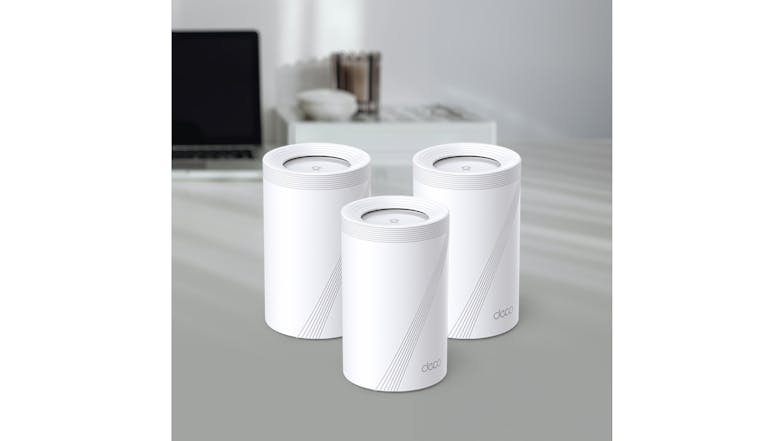 TP-Link Deco BE65 BE11000 Tri-Band Mesh Wi-Fi 7 System - 3 Pack (White)