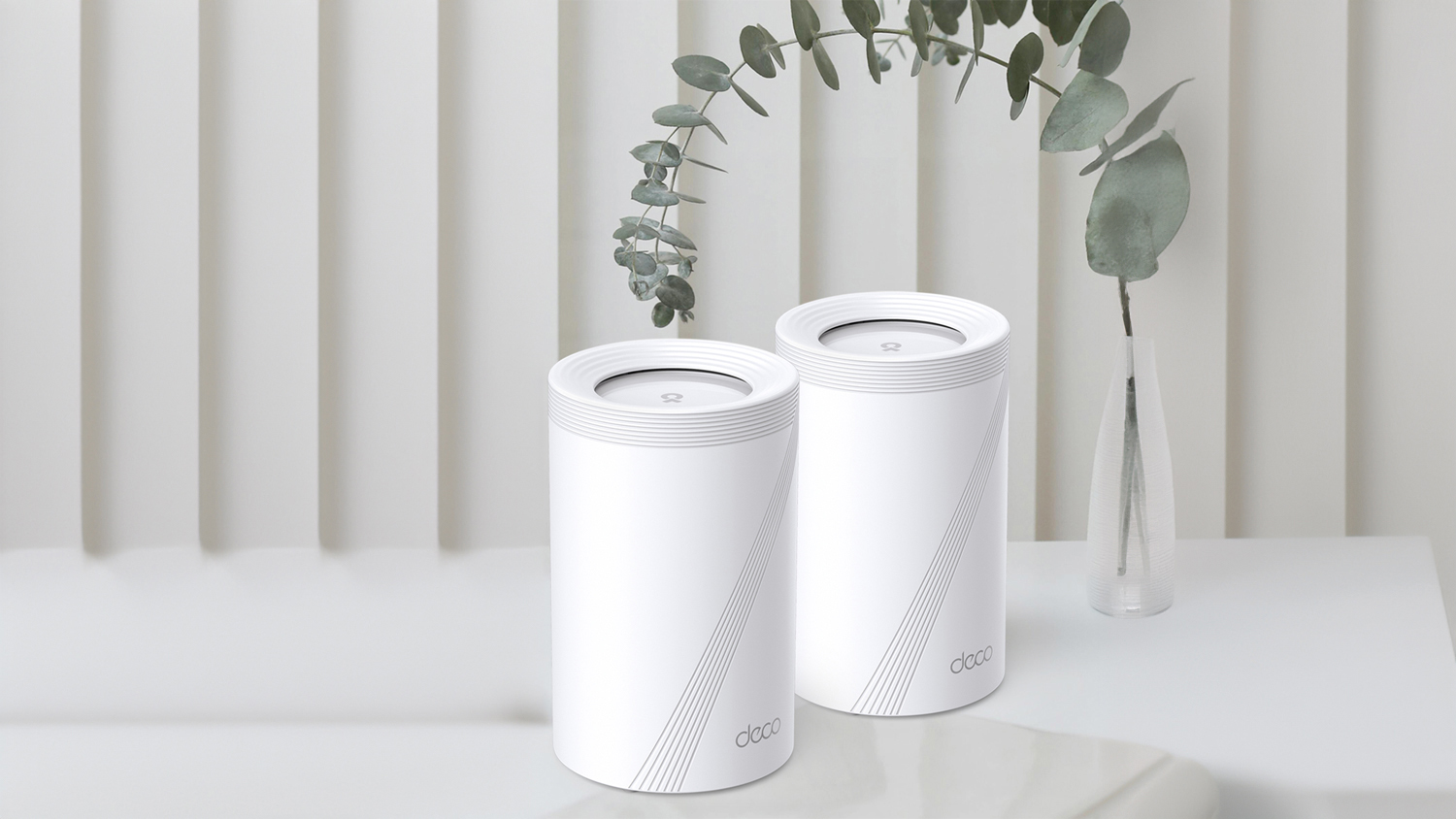 TP-Link Deco BE65 BE11000 Tri-Band Mesh Wi-Fi 7 System - 2 Pack (White)