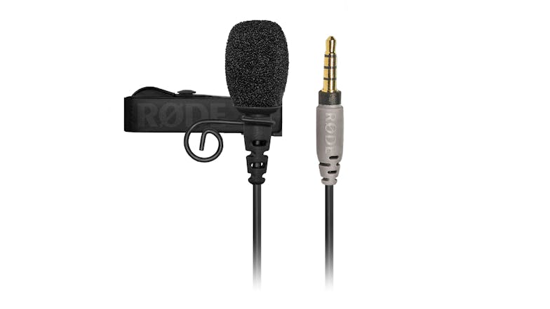 RODE SmartLav+ 3.5mm TRRS Lavalier Condenser Microphone - Black