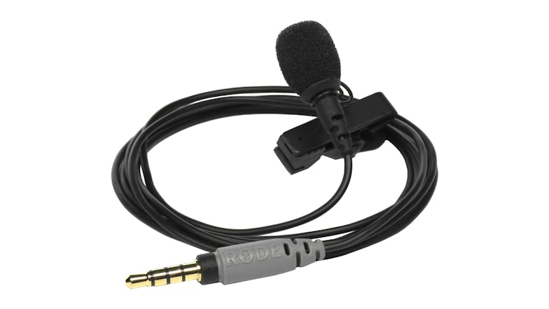 RODE SmartLav+ 3.5mm TRRS Lavalier Condenser Microphone - Black
