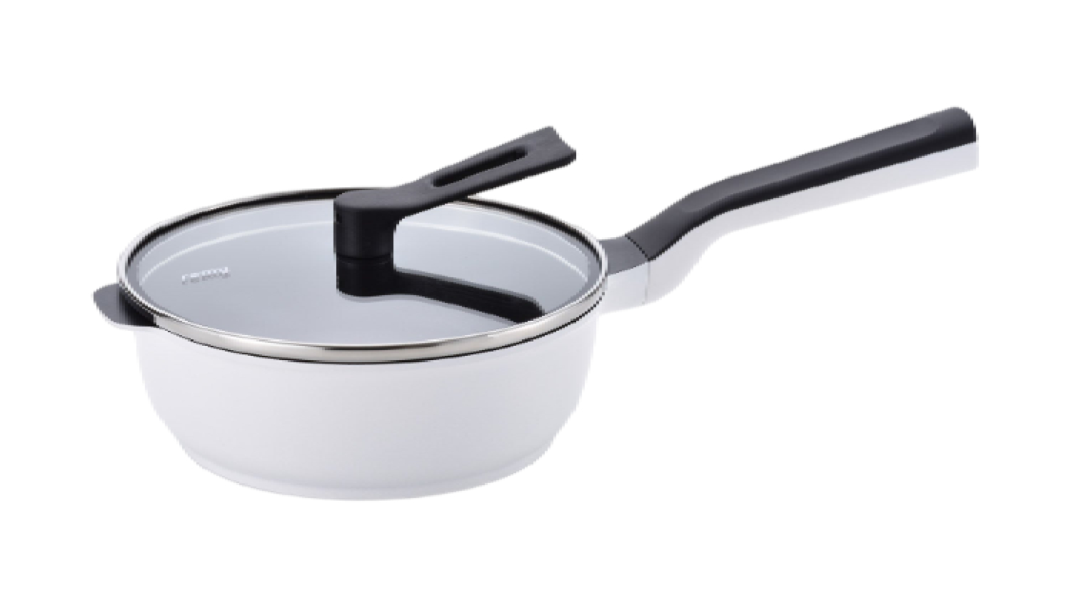 Remypan Mini Non-Stick Multipurpose Pan with Lid 40cm - White/Grey