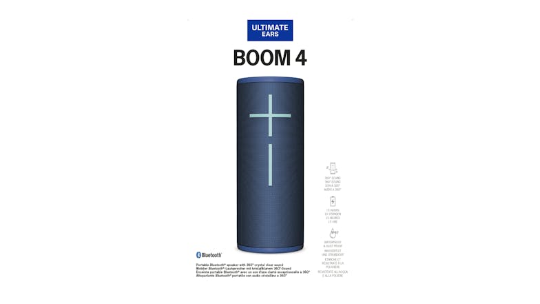 Ultimate Ears BOOM 4 Portable Bluetooth Speaker - Blue