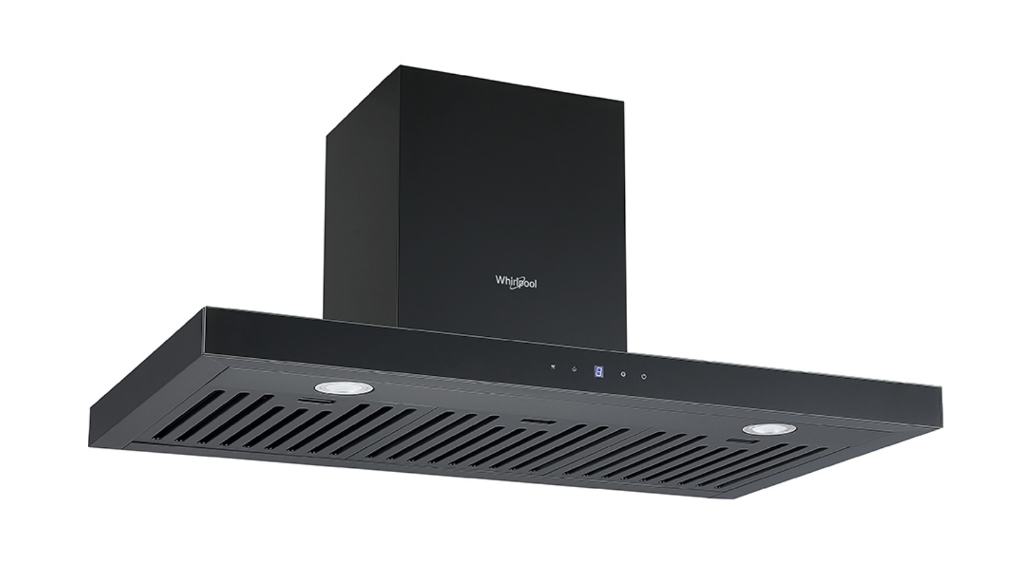 Whirlpool 90cm Box Chimney Wall Mounted Rangehood - Black Steel (WT9BTABC)