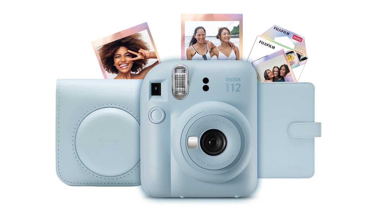 Instax Mini 12 Instant Film Camera - Pastel Blue (2024 Limited Edition Gift Pack)