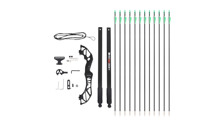 Everfit Beginner Suitable Fiberglass Bow & Arrow Set 55lb Draw Weight - Green