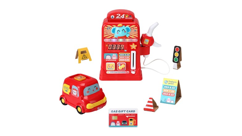 Keezi Kids Petrol Pump Play Pack 7pcs.