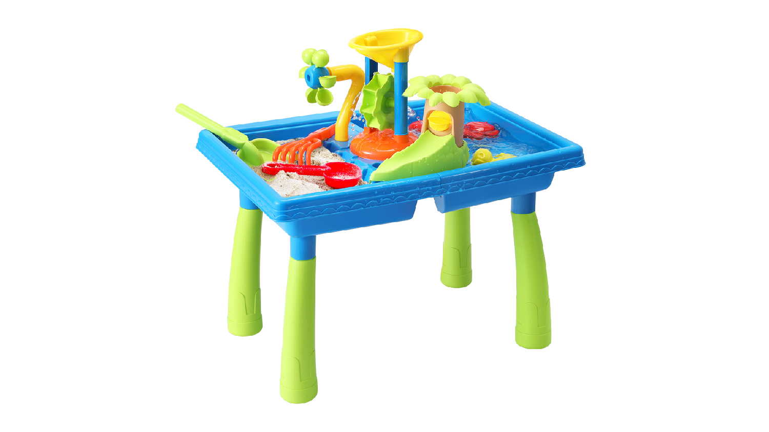 Keezi Kids Interactive Plastic Sand & Water Play Table