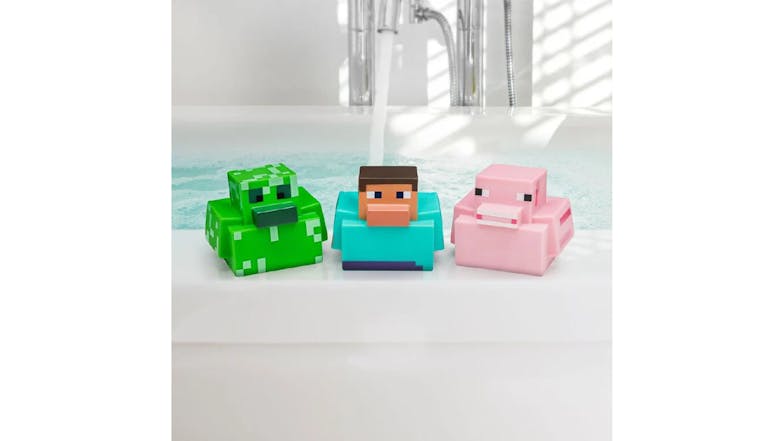 Paladone Licensed Rubber Ducky Set 3pcs. - Minecraft Mobs